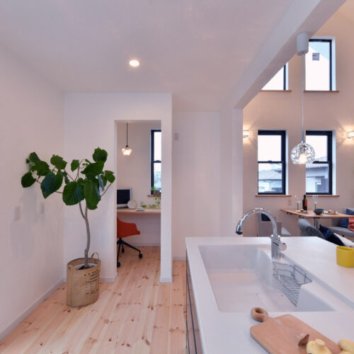 キッチンは家族団欒でコミュニケーションを取ることができます。