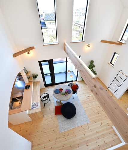 木と漆喰で空気がきれい