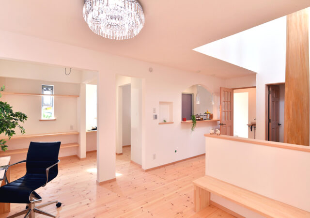 リビングが2つある無添加の家